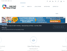 Tablet Screenshot of findpaidfocusgroup.com